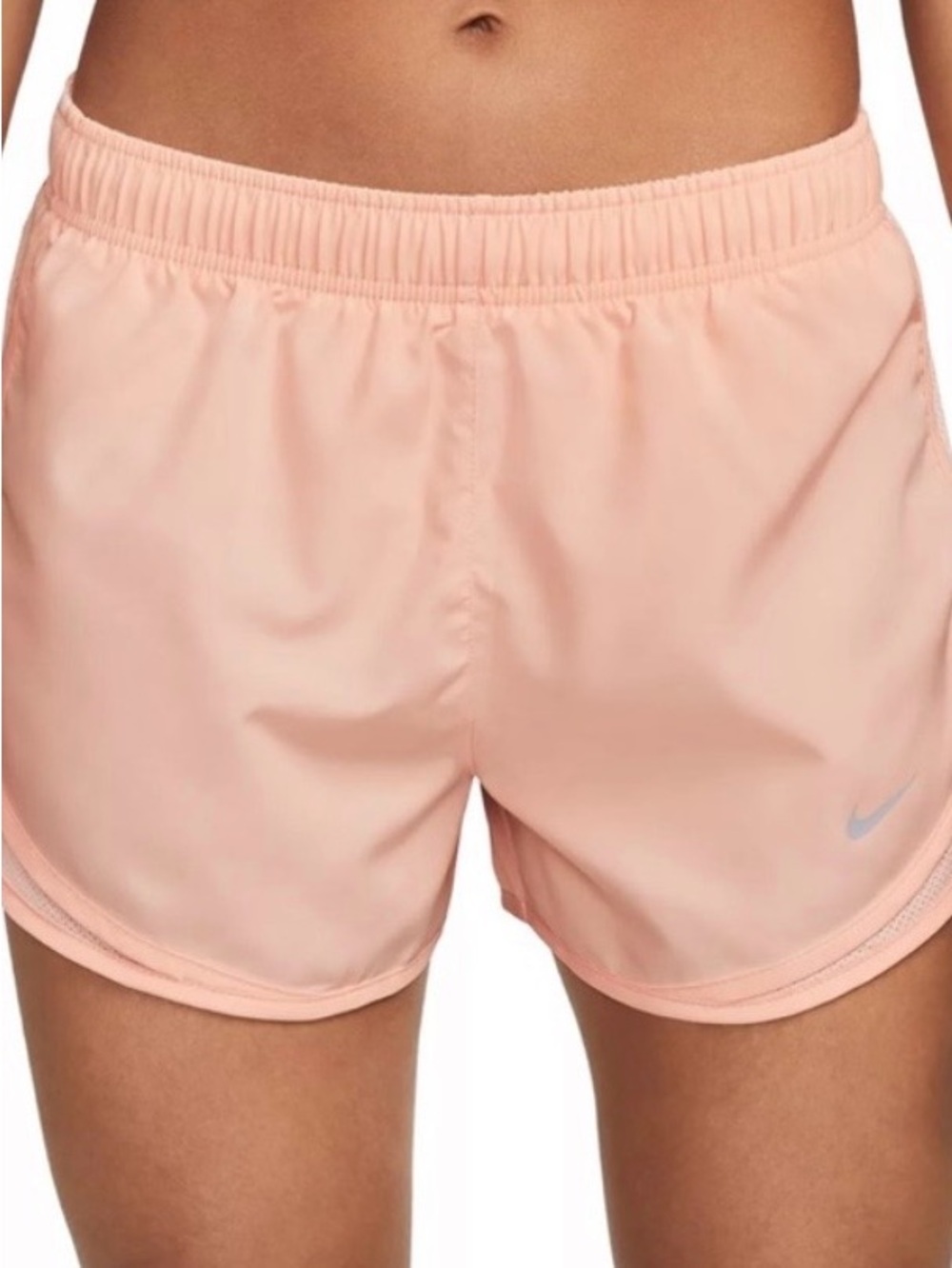 NIKE Light Blush Pink Tempo Dri-Fit Active Workout Lined Running Shorts Size XL
